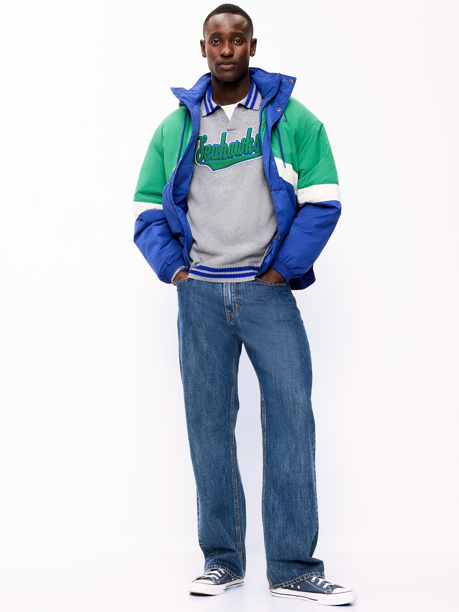 Seattle Seahawks Collared Sweater for Men