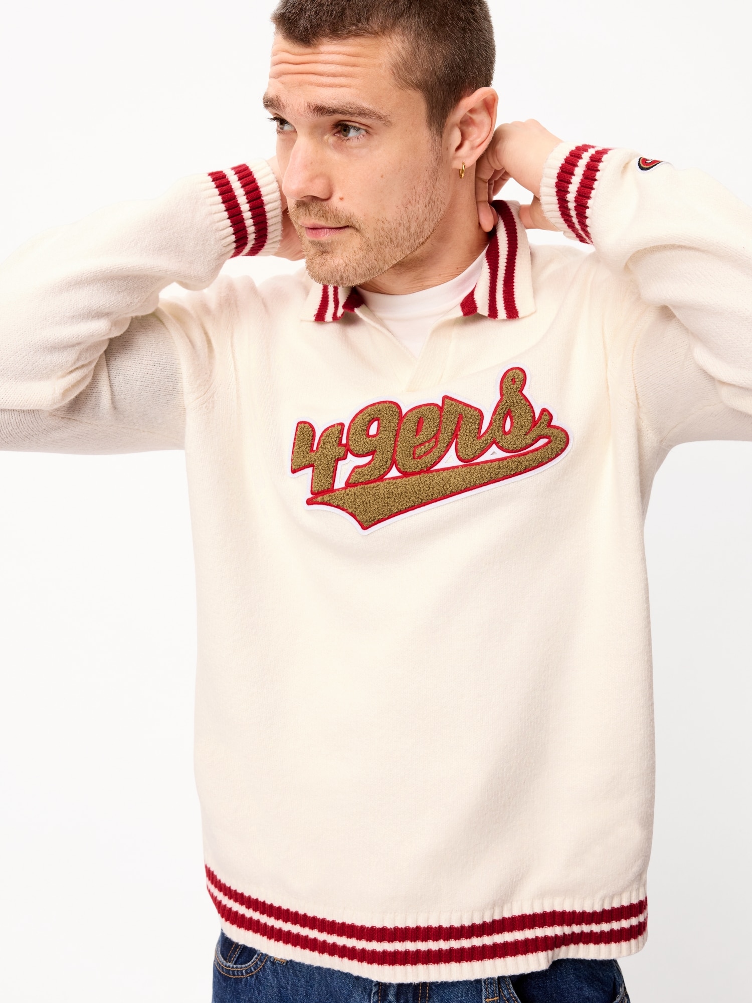 San Francisco 49ers Collared Sweater for Men