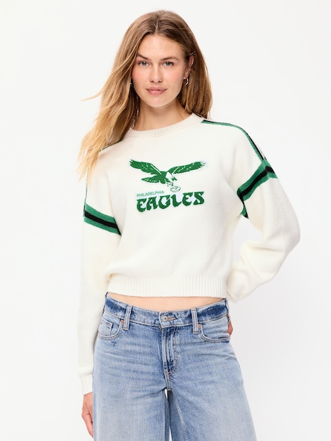 Philadelphia Eagles Cropped Sweater for Women