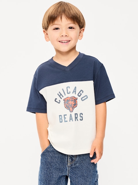 Chicago Bears Oversized Graphic Football T-Shirt for Toddler Boys