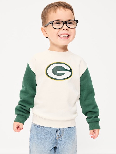 Green Bay Packers Oversized Crew-Neck Sweatshirt for Toddler Boys