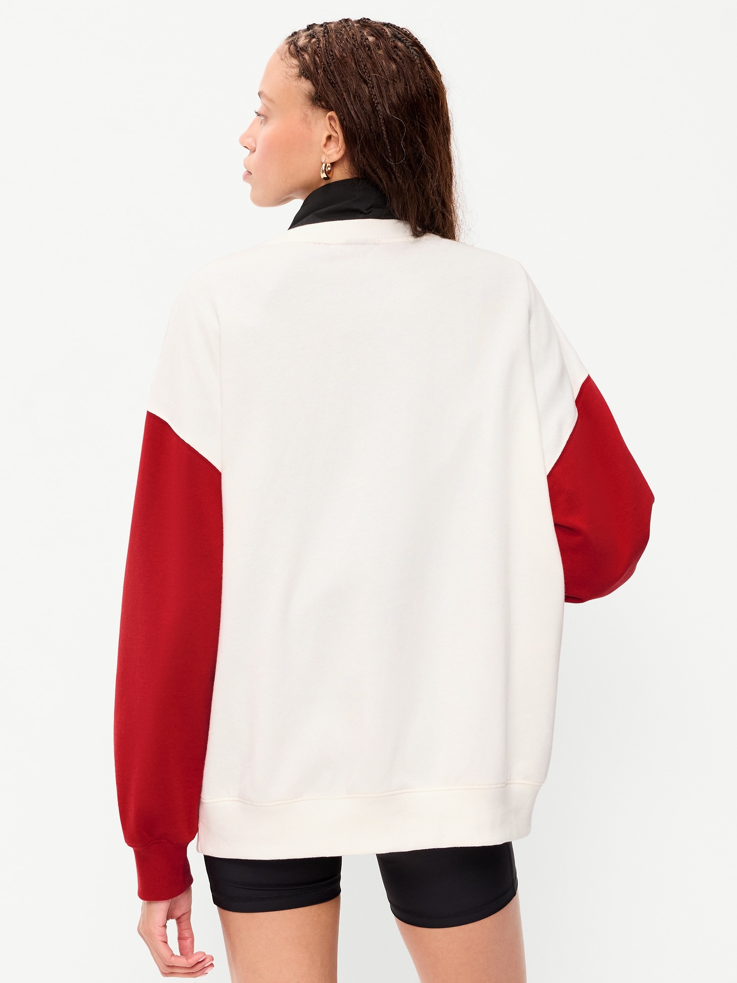San Francisco 49ers Oversized Fleece Sweatshirt for Women
