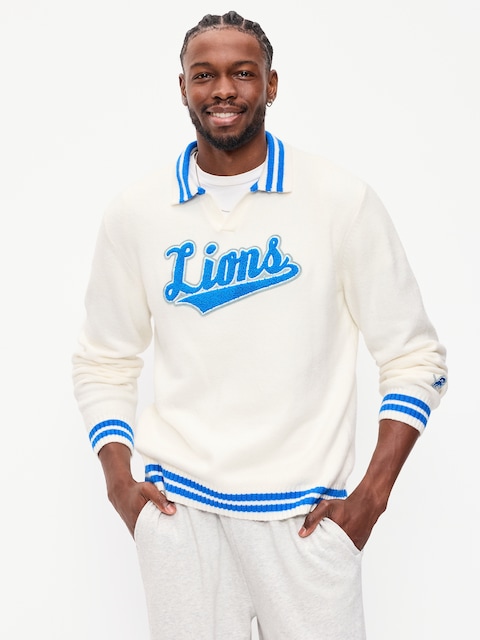 Detroit Lions Collared Sweater for Men