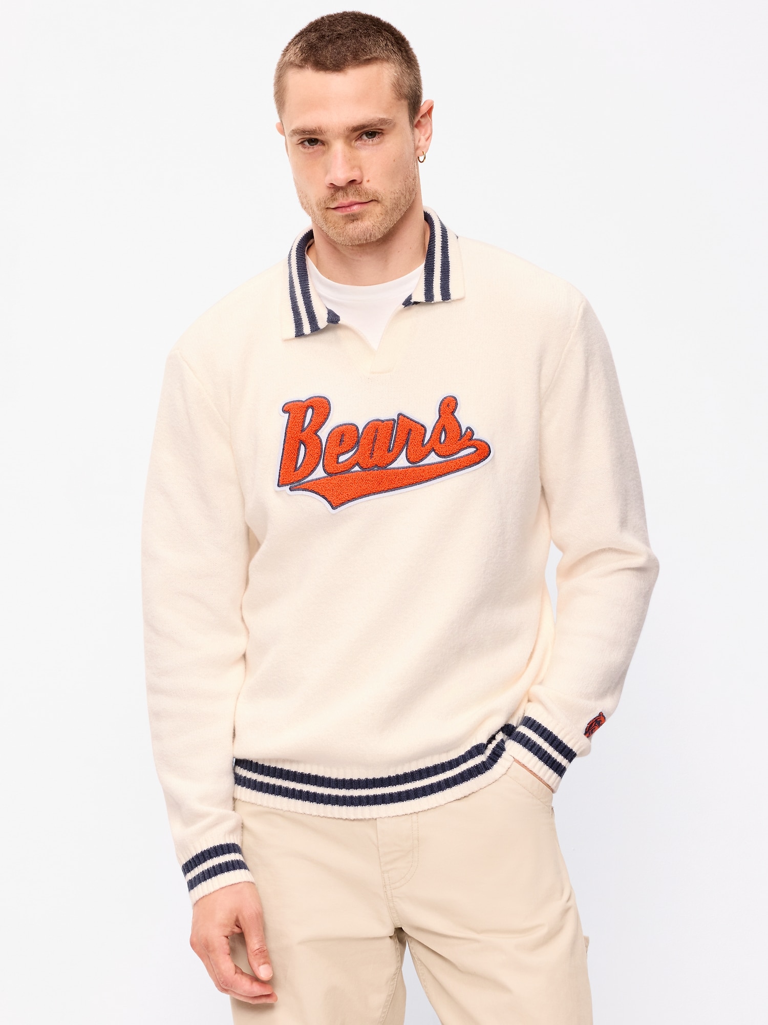 Chicago Bears Collared Sweater for Men