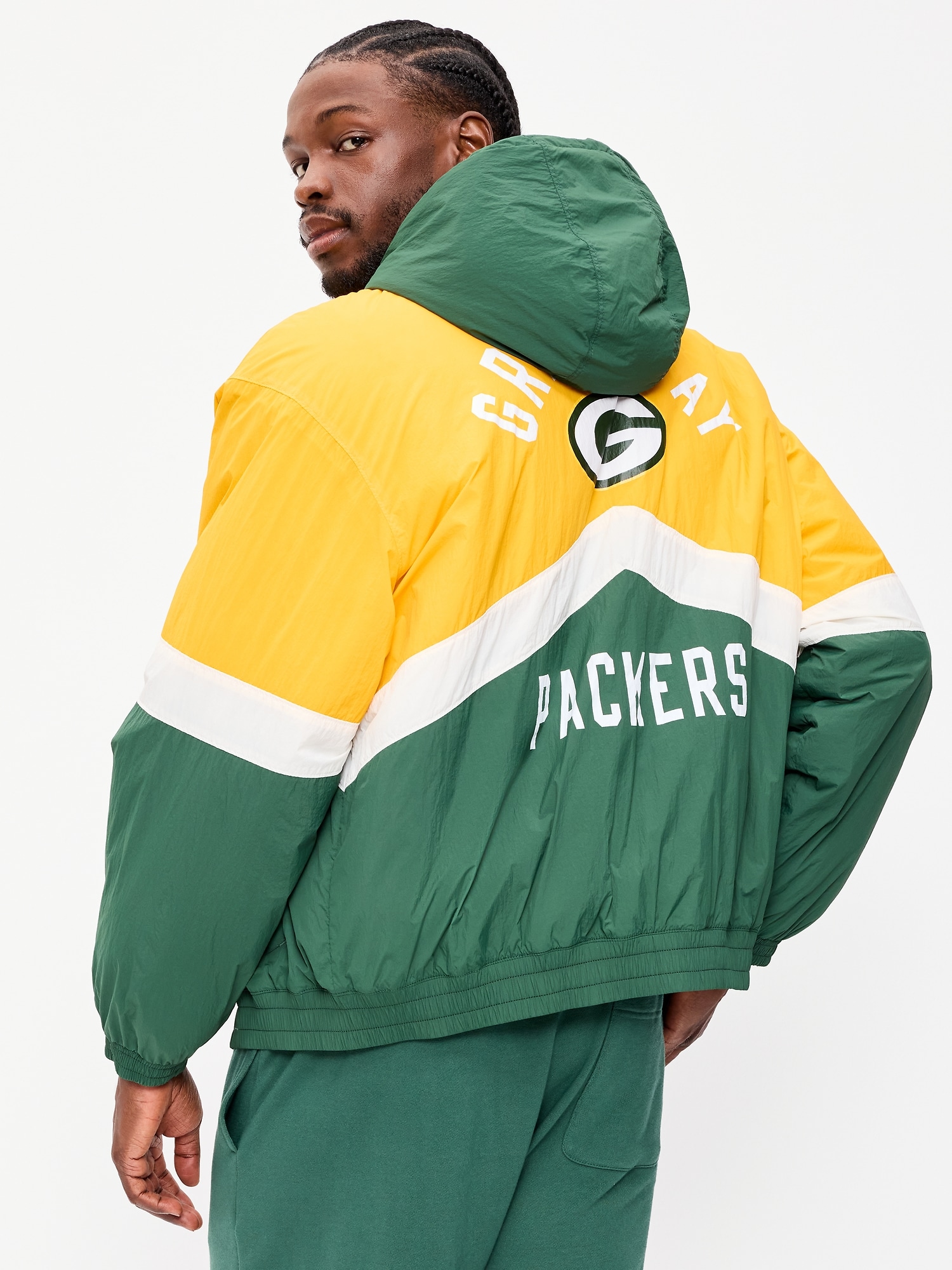 Green Bay Packers Oversized Jacket for Adults