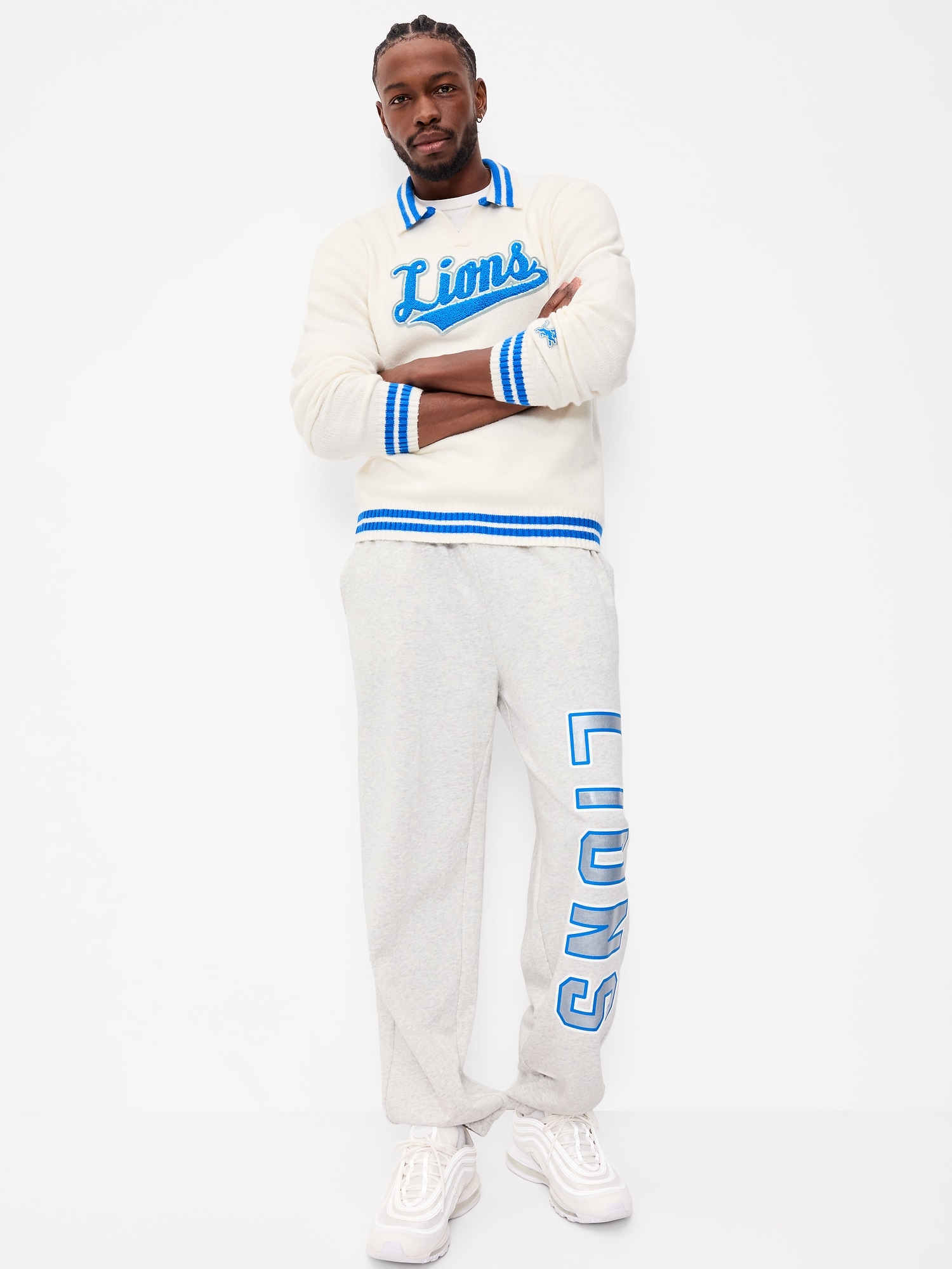 Detroit Lions Collared Sweater for Men