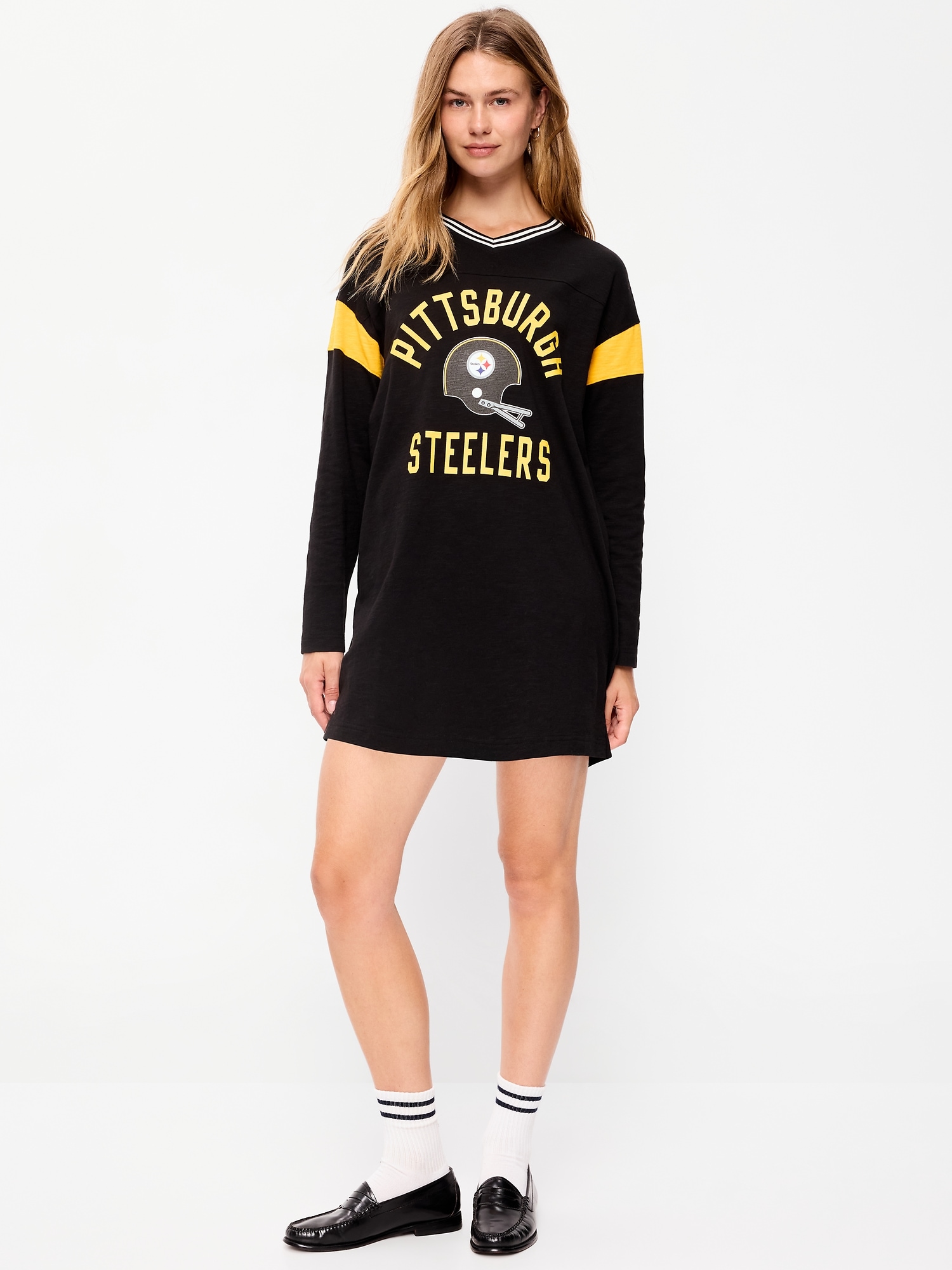 Pittsburgh Steelers Oversized Mini Football Dress for Women