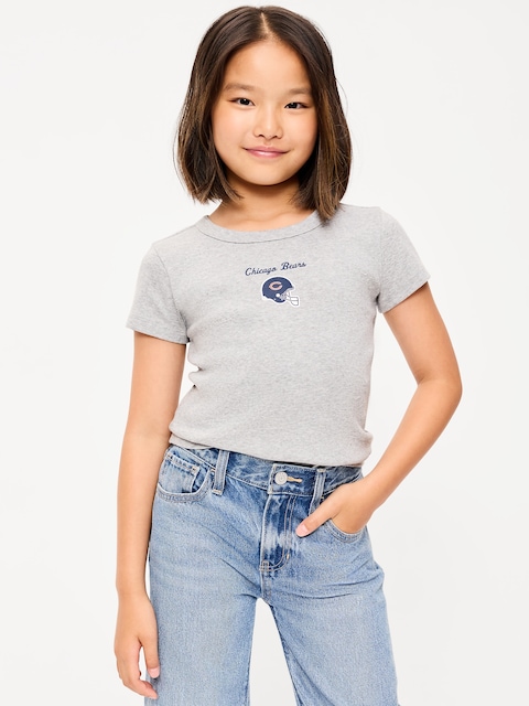 Chicago Bears Fitted Graphic T-Shirt for Girls