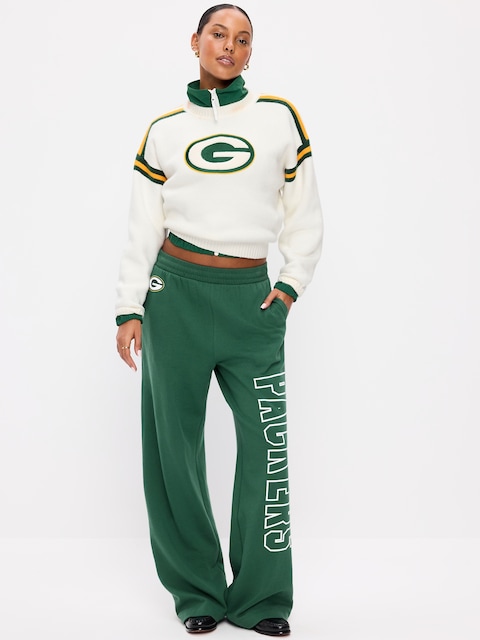 Green Bay Packers High-Waisted SoComfy Wide-Leg Sweatpants for Women