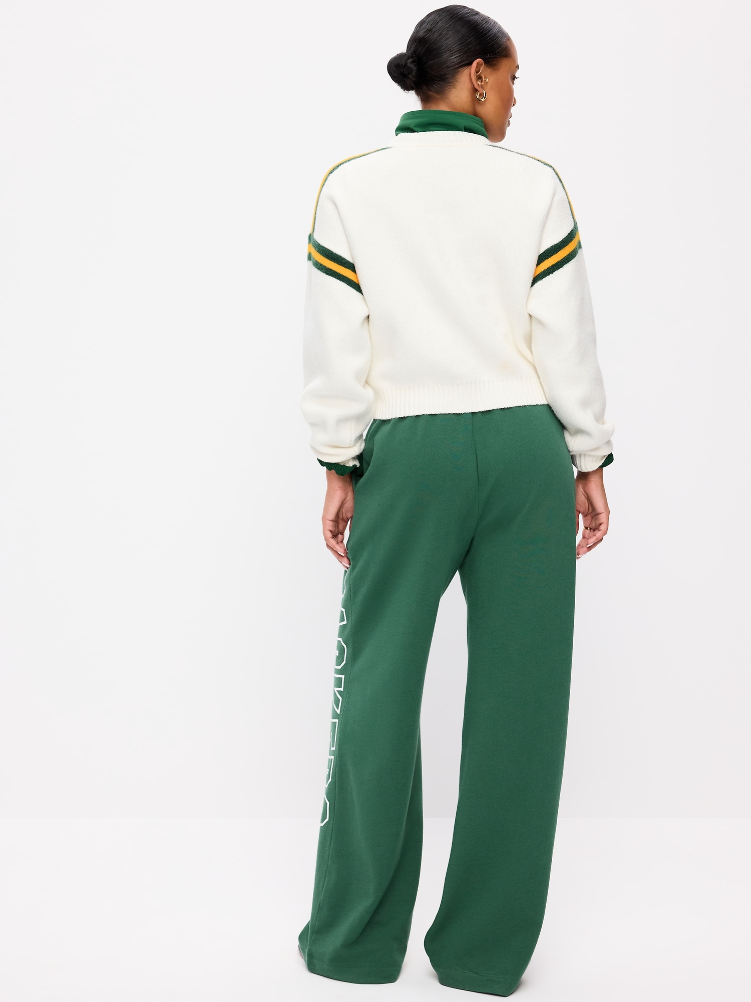Green Bay Packers High-Waisted SoComfy Wide-Leg Sweatpants for Women