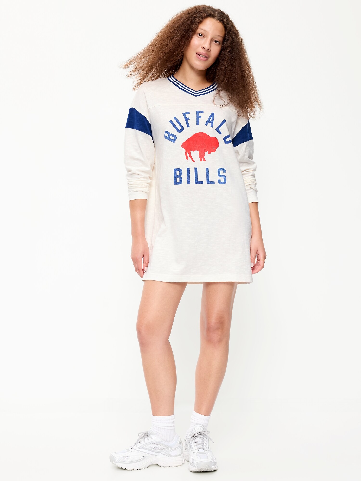 Женское платье Old Navy Buffalo Bills Oversized Mini Football Dress for Women