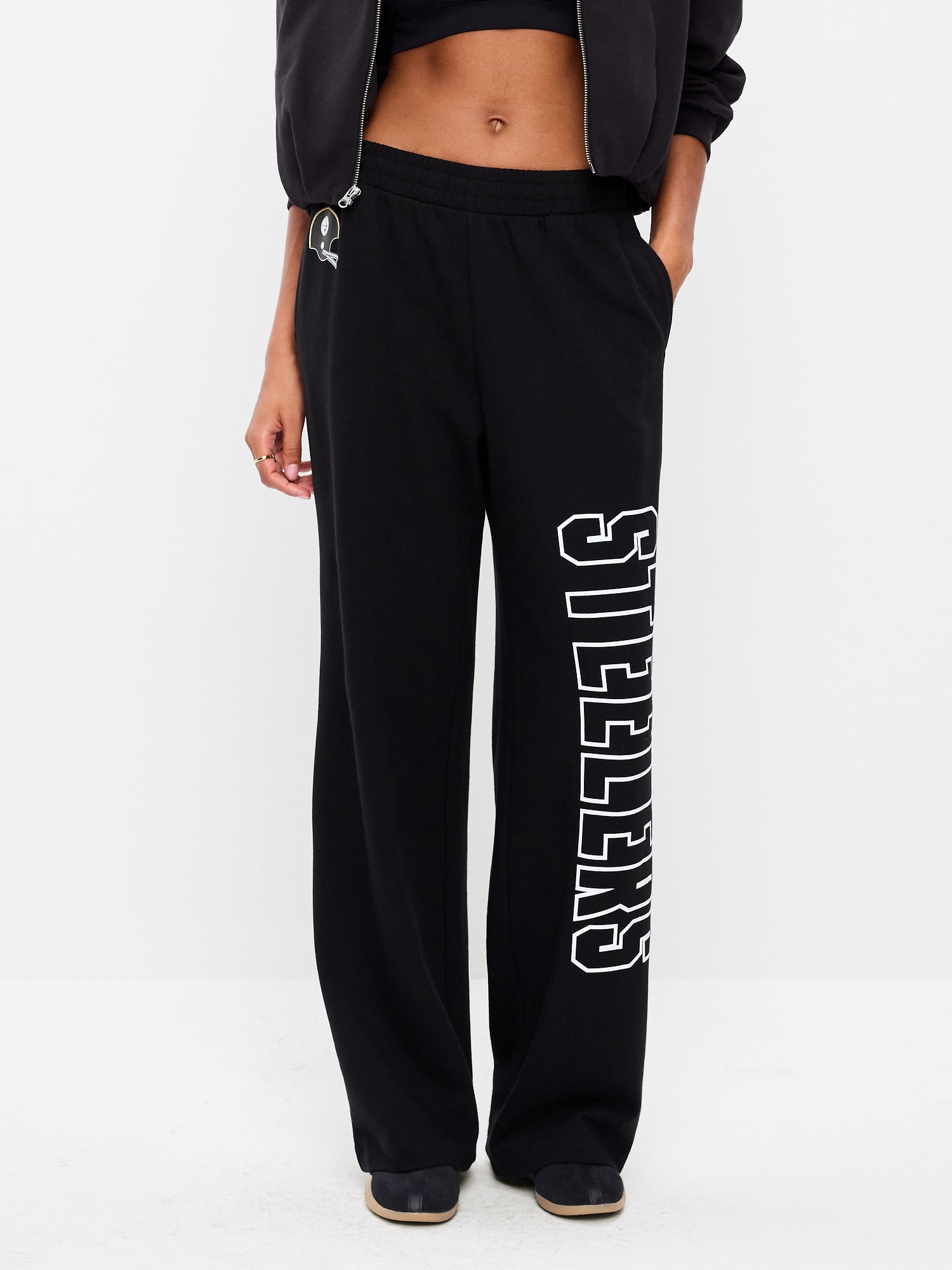 Pittsburgh Steelers High-Waisted SoComfy Wide-Leg Sweatpants for Women