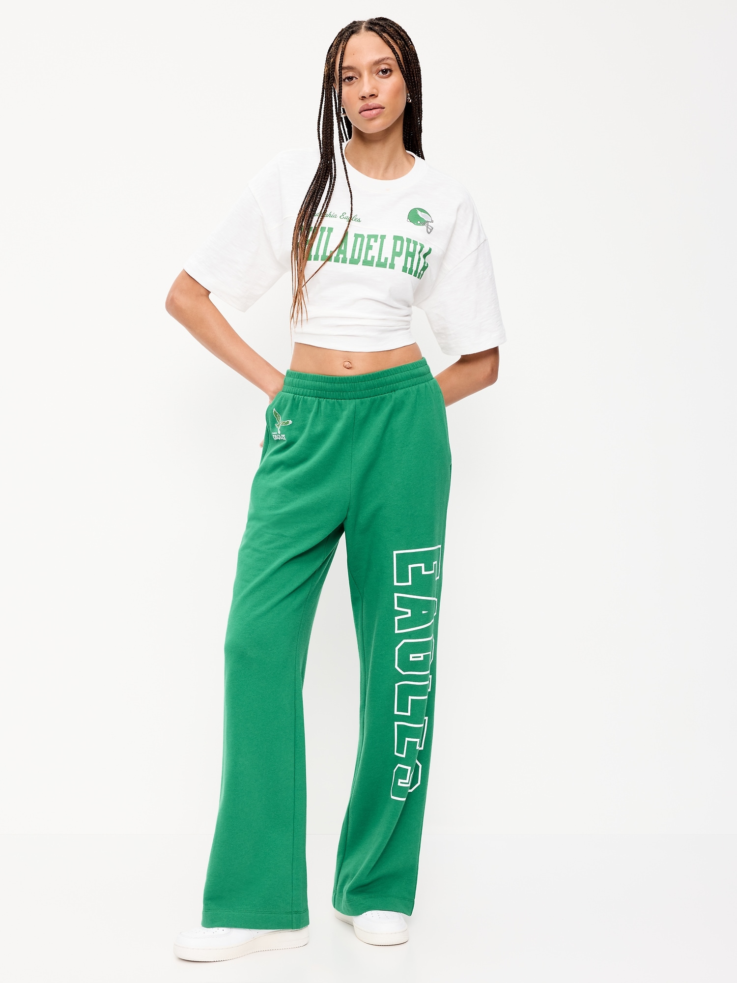 Philadelphia Eagles High-Waisted SoComfy Wide-Leg Sweatpants for Women