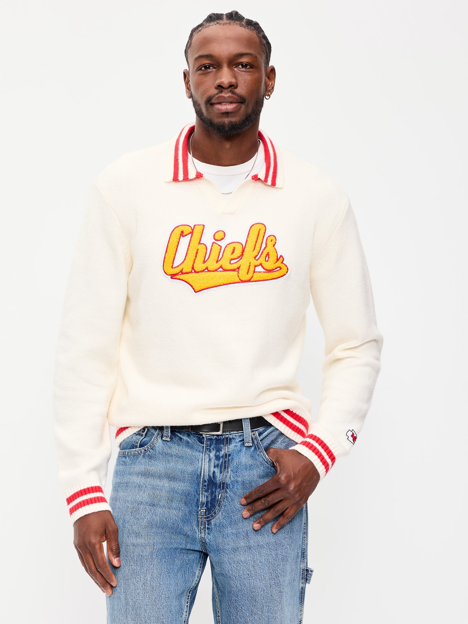 Kansas City Chiefs Collared Sweater for Men