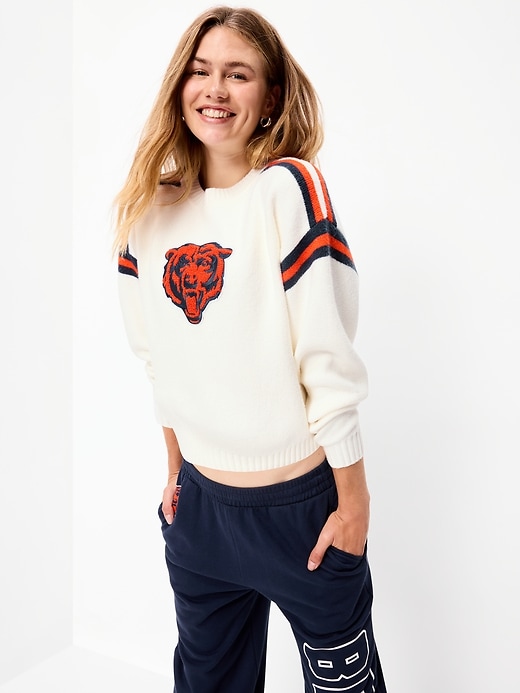 Chicago Bears Cropped Sweater for Women | Old Navy