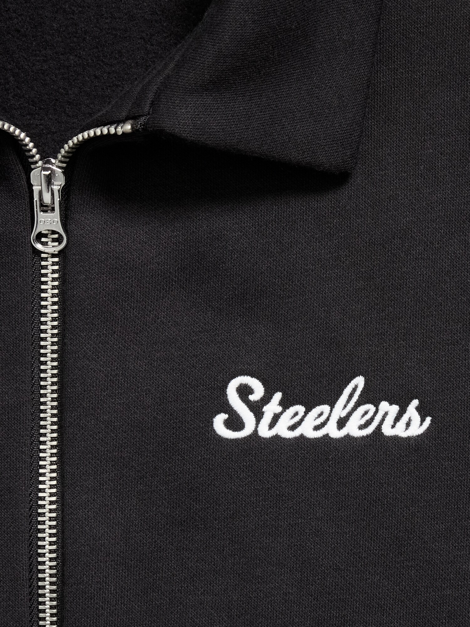 Pittsburgh Steelers Oversized Fleece Bomber Jacket for Women