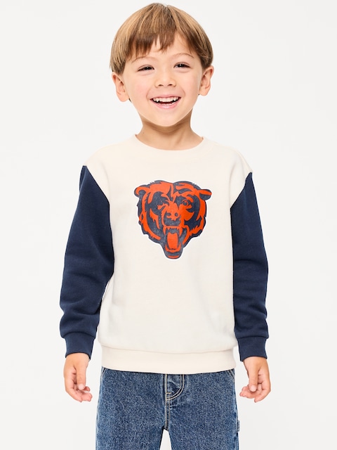 Chicago Bears Oversized Crew-Neck Sweatshirt for Toddler Boys