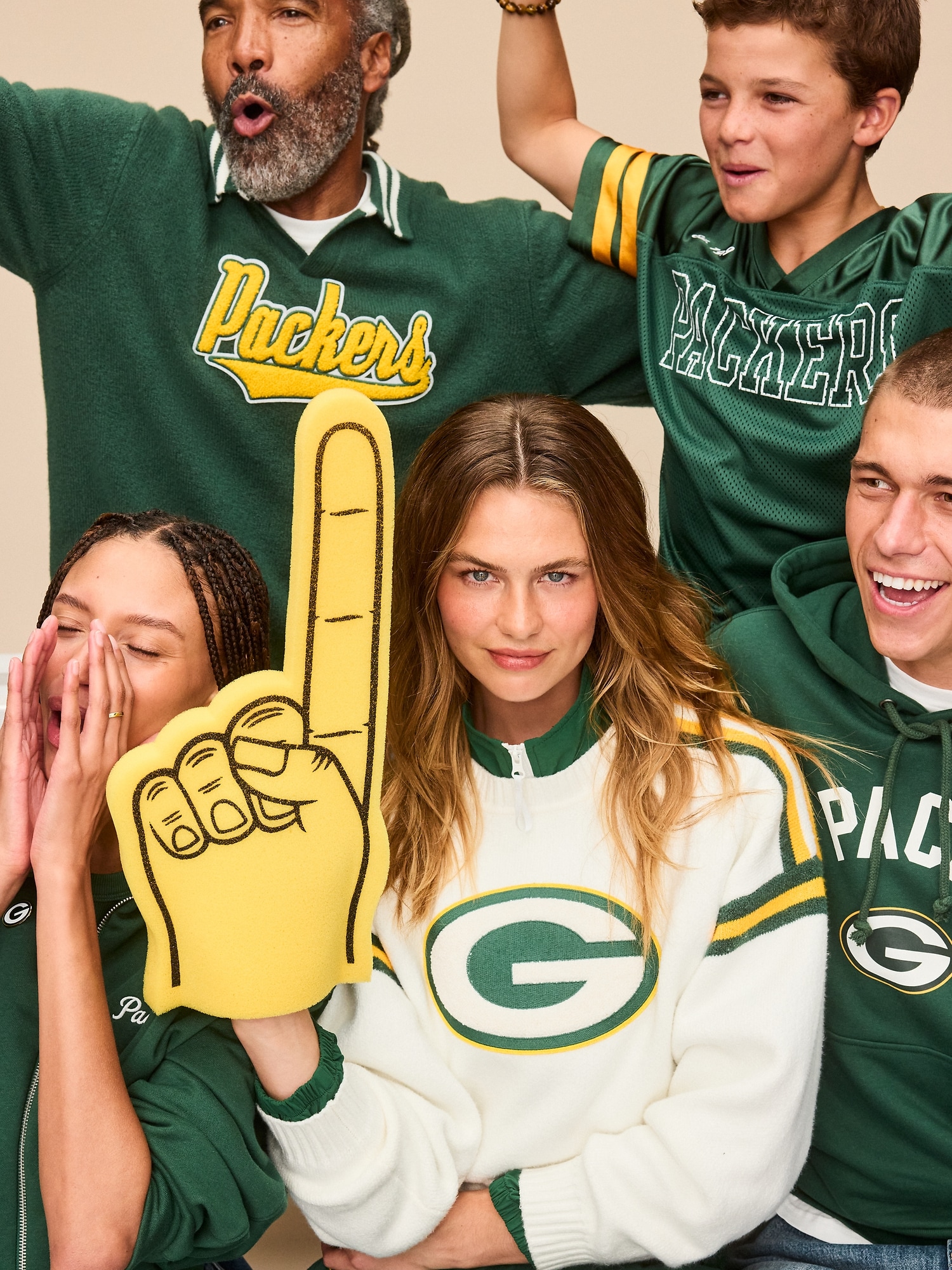 Green Bay Packers Cropped Sweatshirt for Women