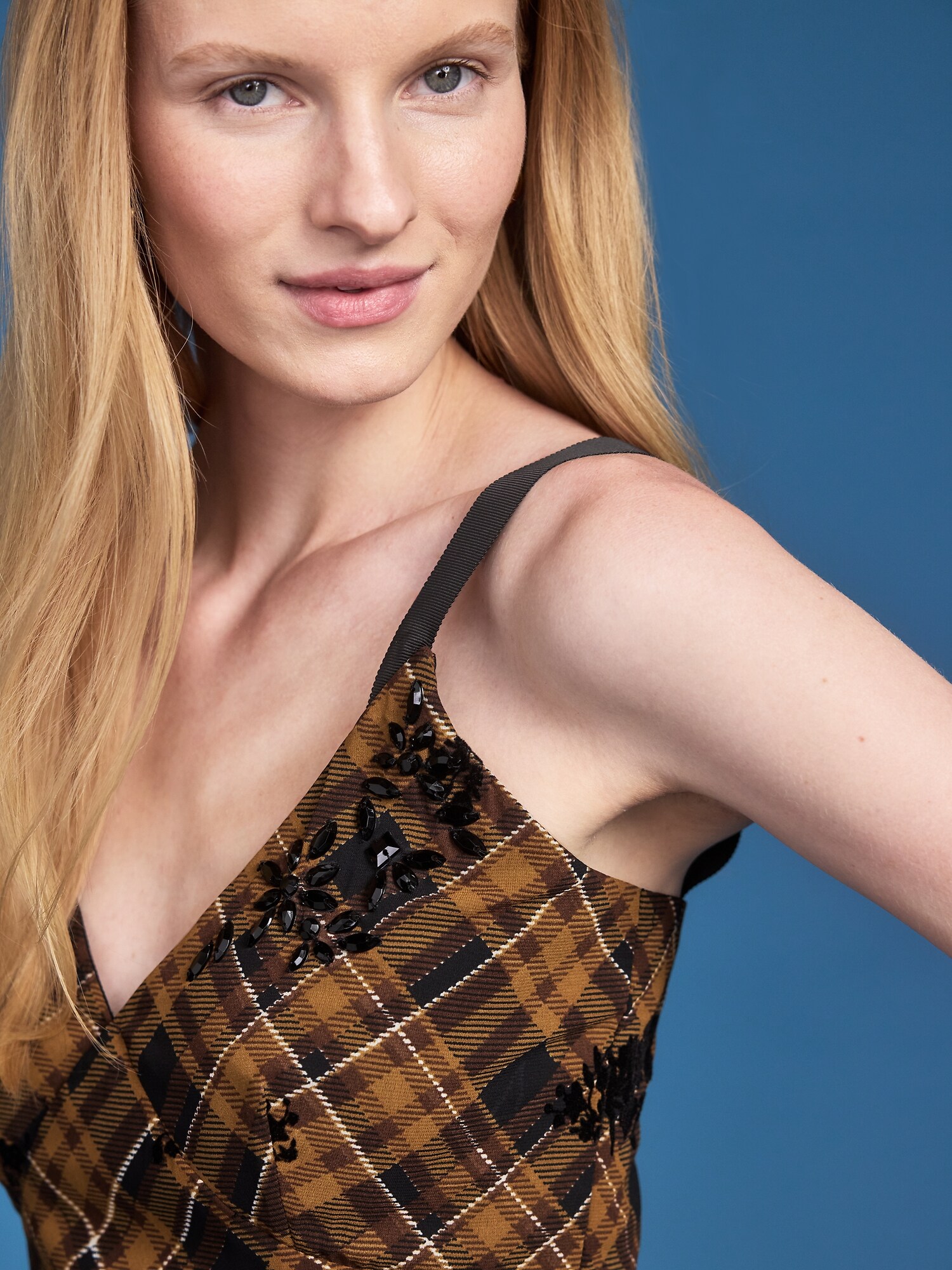 Женское платье макси Old Navy x Altuzarra, цвет: Grasscloth — фото 4