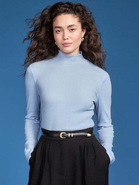 Old Navy x Altuzarra Long-Sleeve Ribbed Fitted Top