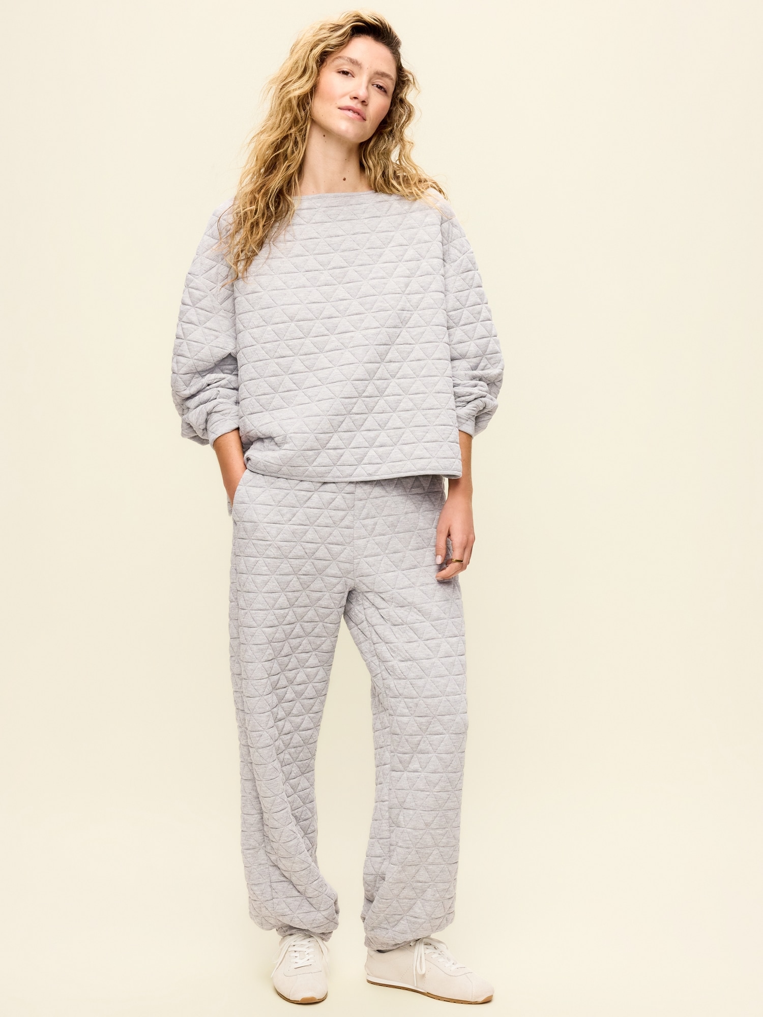 Quilted Bounce Fleece Sweatpants