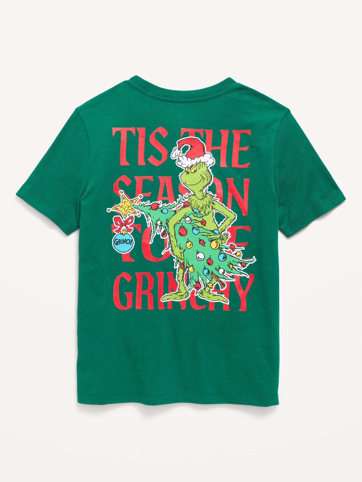 Детская футболка Old Navy Dr. Seuss Grinch унисекс, цвет: Зелёный — фото 2