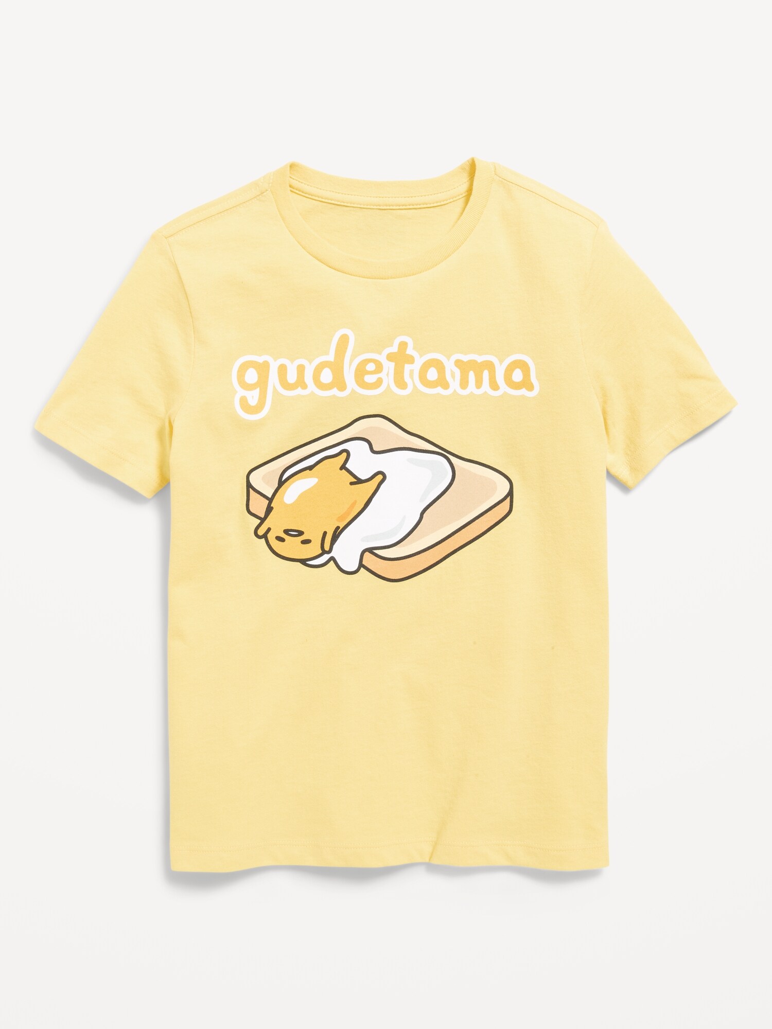 Детская футболка Old Navy Gudetama с принтом для девочек, цвет: Жёлтый — фото 2