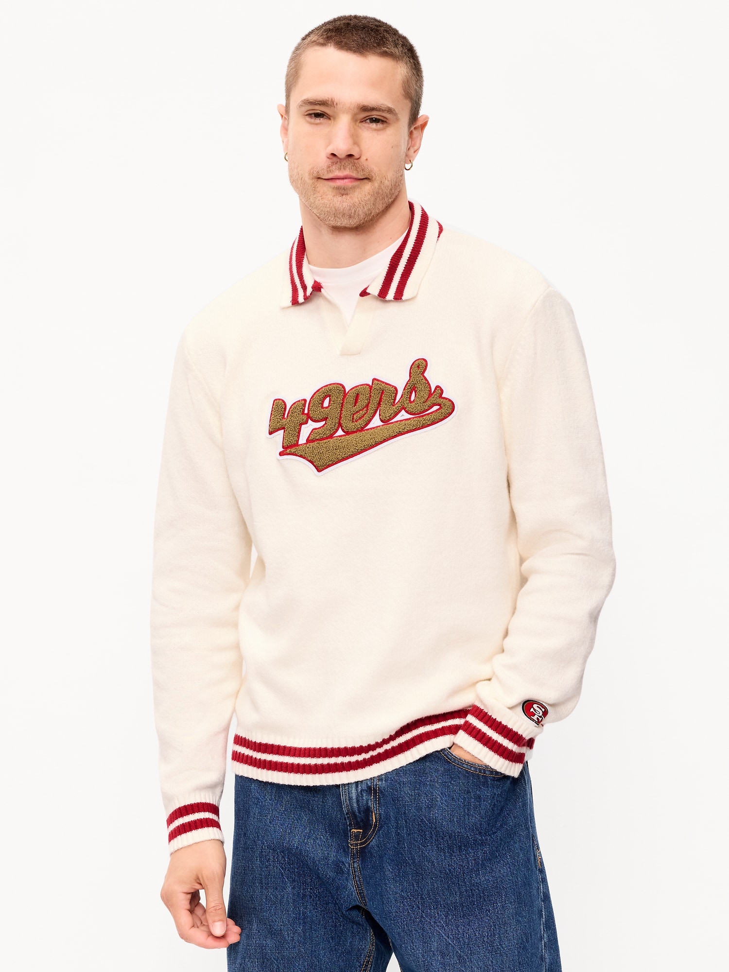 San Francisco 49ers Collared Sweater for Men