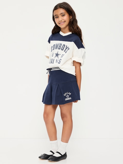 Dallas Cowboys French Terry Pleated Skort for Girls