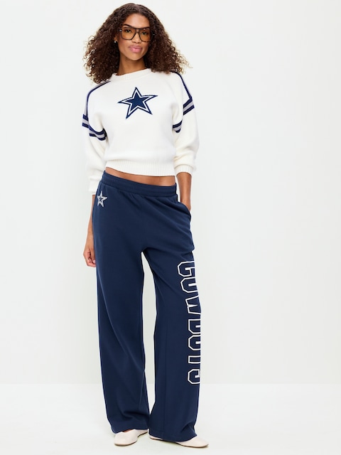 Dallas Cowboys High-Waisted SoComfy Wide-Leg Sweatpants for Women