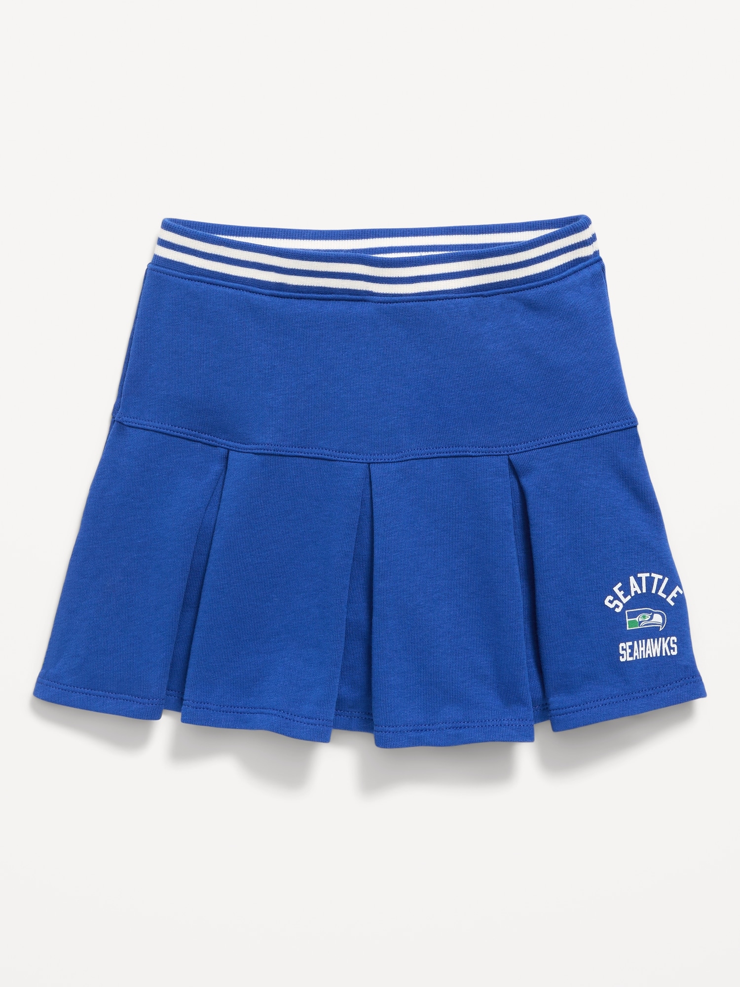 Seattle Seahawks French Terry Pleated Skort for Toddler Girls