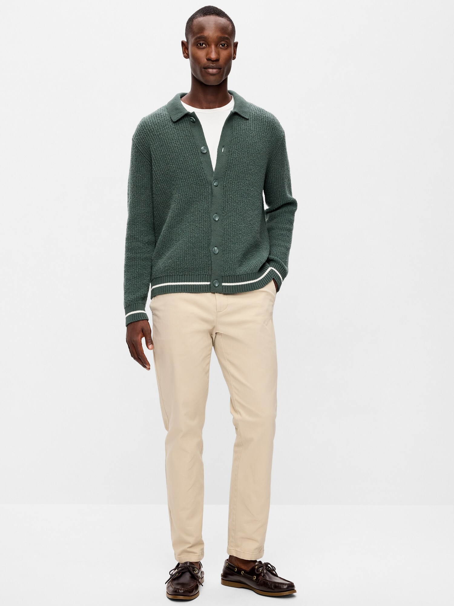 Мужские брюки Old Navy Slim Rotation Chino, цвет: Серо-бежевый