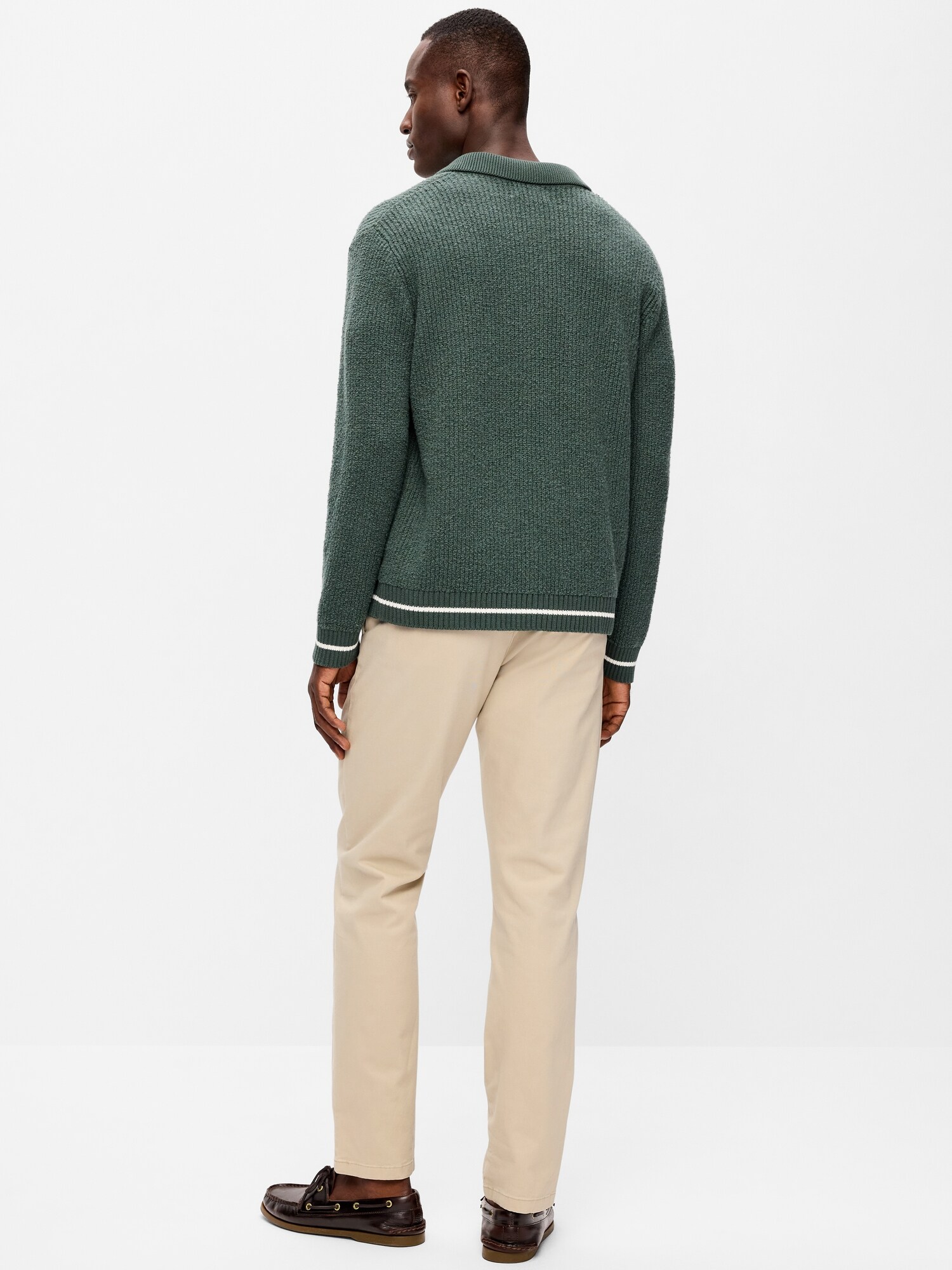 Мужские брюки Old Navy Slim Rotation Chino, цвет: Серо-бежевый — фото 3