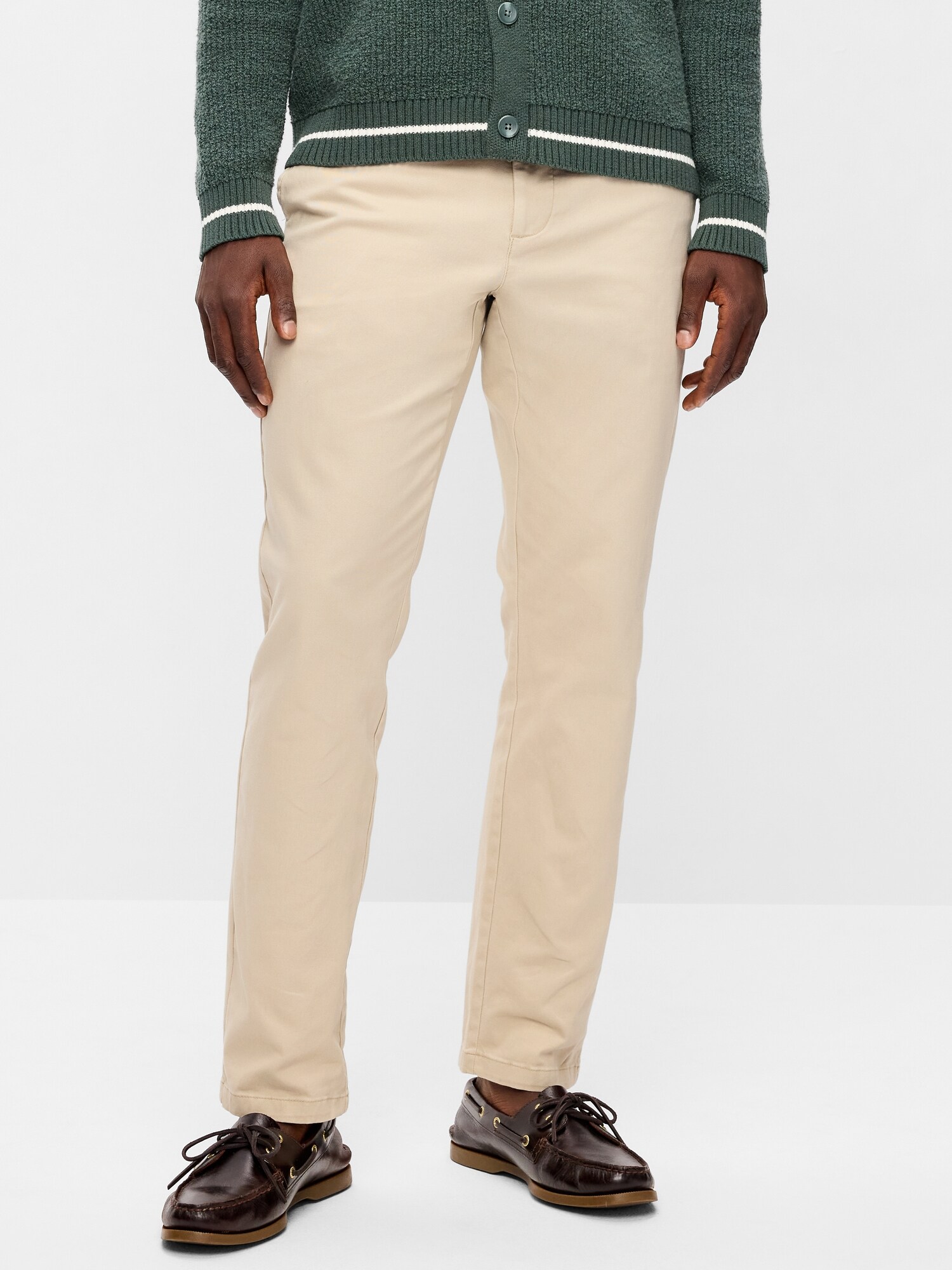 Мужские брюки Old Navy Slim Rotation Chino, цвет: Серо-бежевый — фото 2