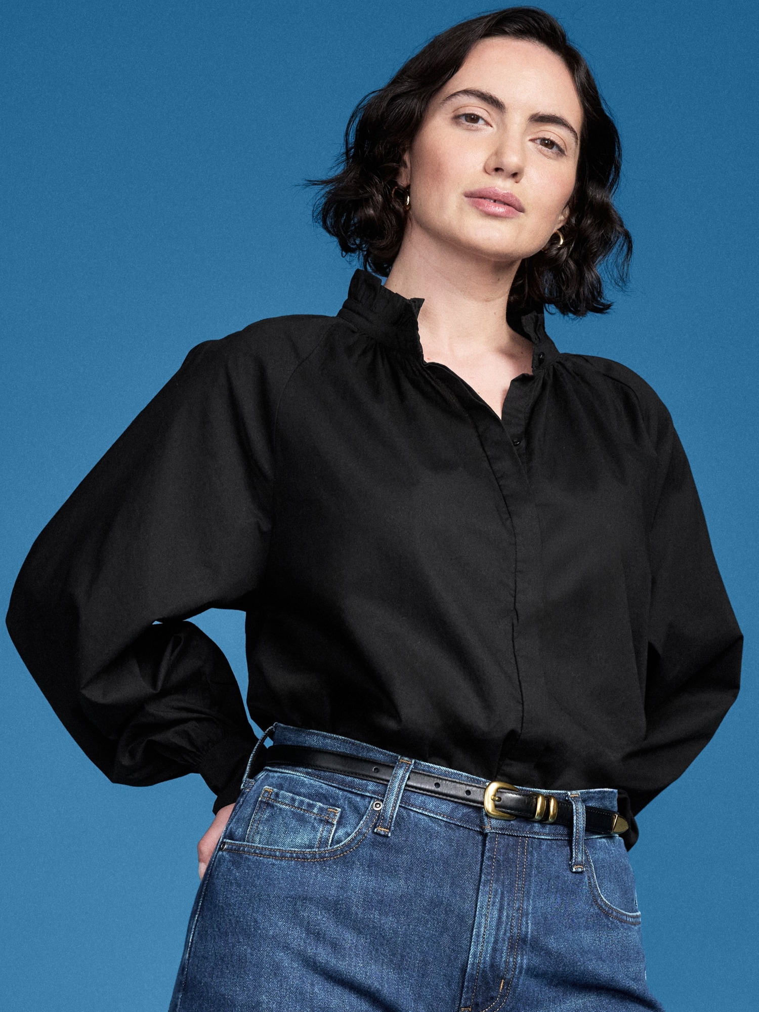 Old Navy x Altuzarra Long-Sleeve Button-Down Top