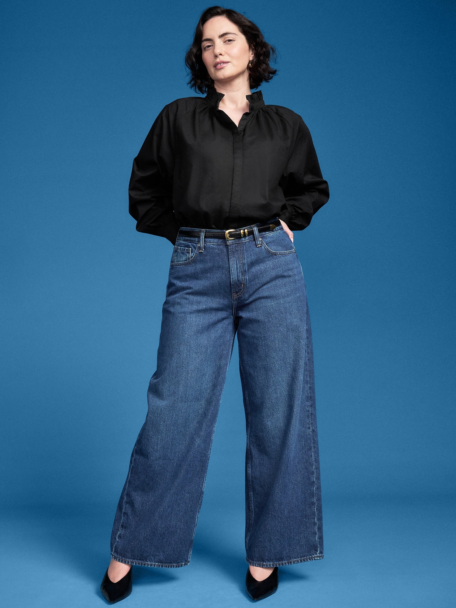 Old Navy x Altuzarra Long-Sleeve Button-Down Top