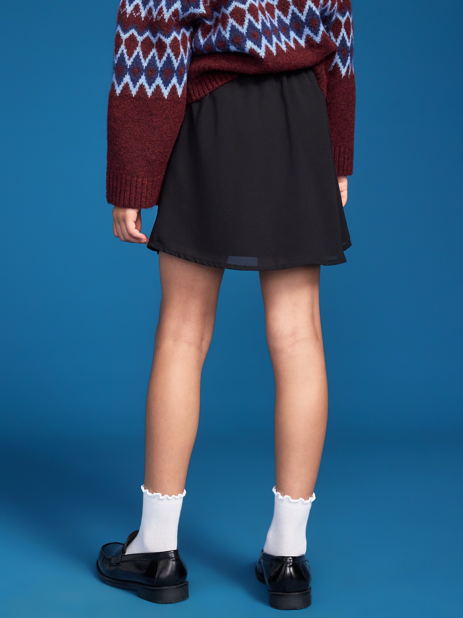 Детская юбка Old Navy x Altuzarra с декором для девочек, цвет: Чёрный — фото 2