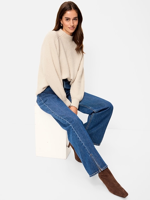 SoSoft Mock-Neck Shaker Sweater | Old Navy