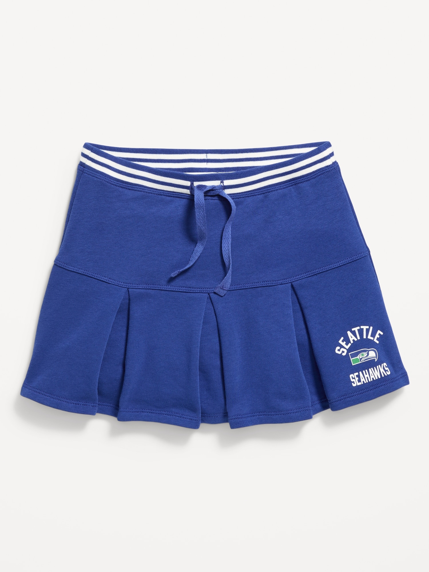 Seattle Seahawks French Terry Pleated Skort for Girls