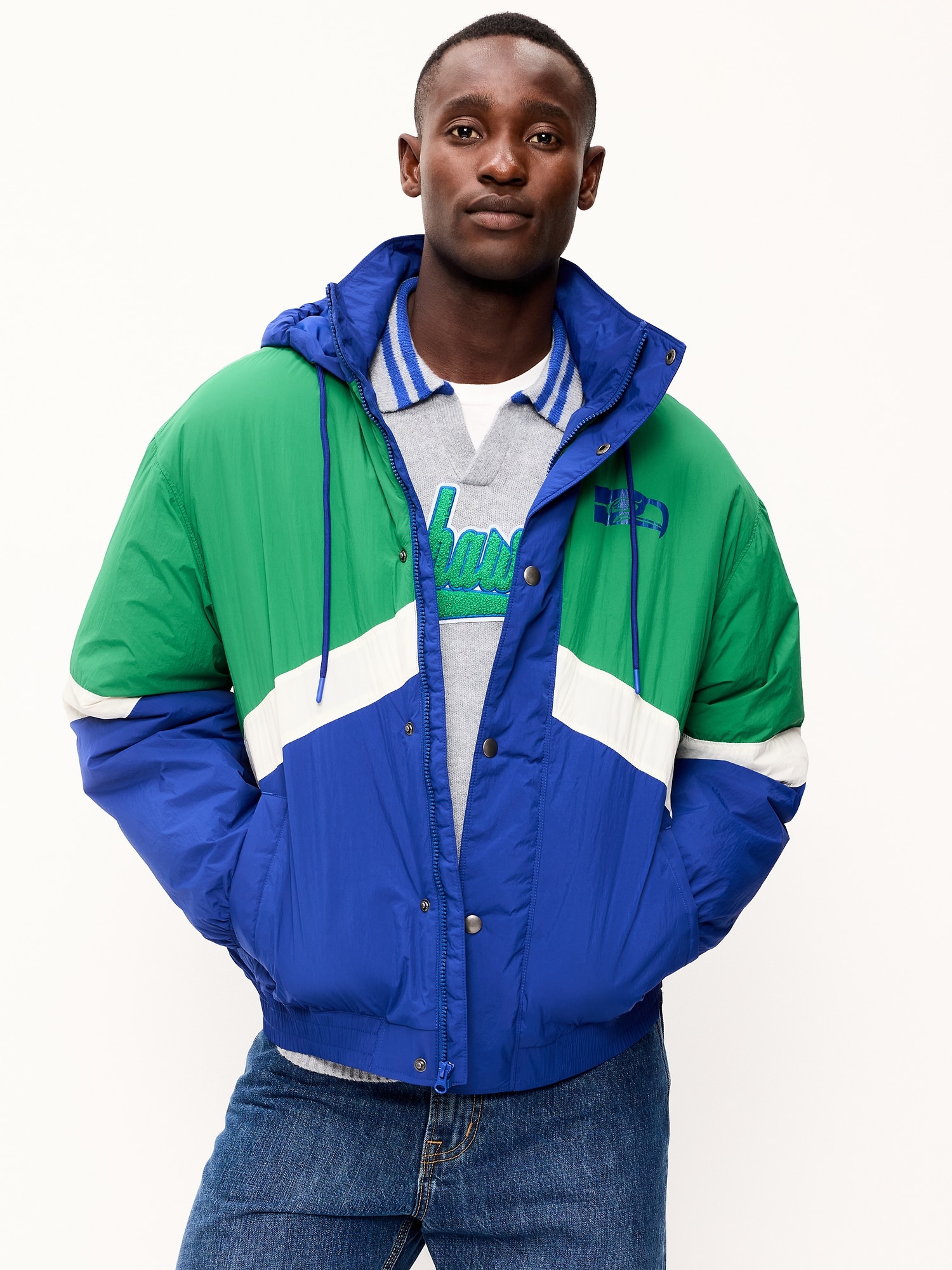 Seattle Seahawks Oversized Jacket for Adults