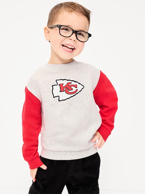 Kansas City Chiefs Oversized Crew-Neck Sweatshirt for Toddler Boys