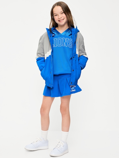 Detroit Lions French Terry Pleated Skort for Girls