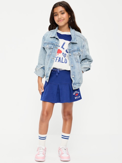 Buffalo Bills French Terry Pleated Skort for Girls