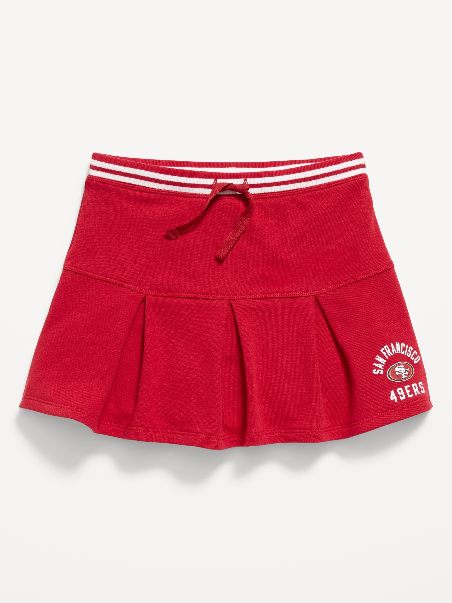 San Francisco 49ers French Terry Pleated Skort for Girls
