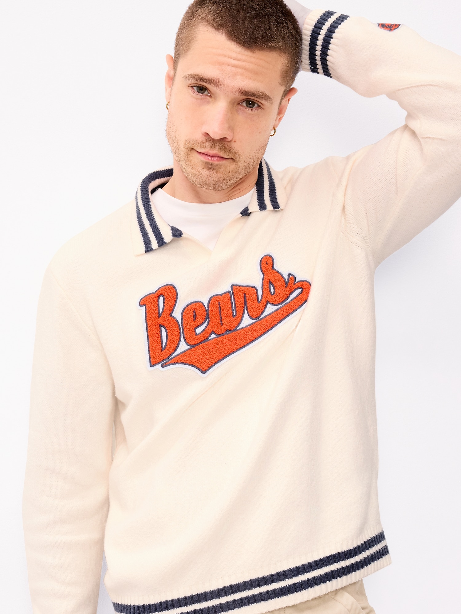 Chicago Bears Collared Sweater for Men