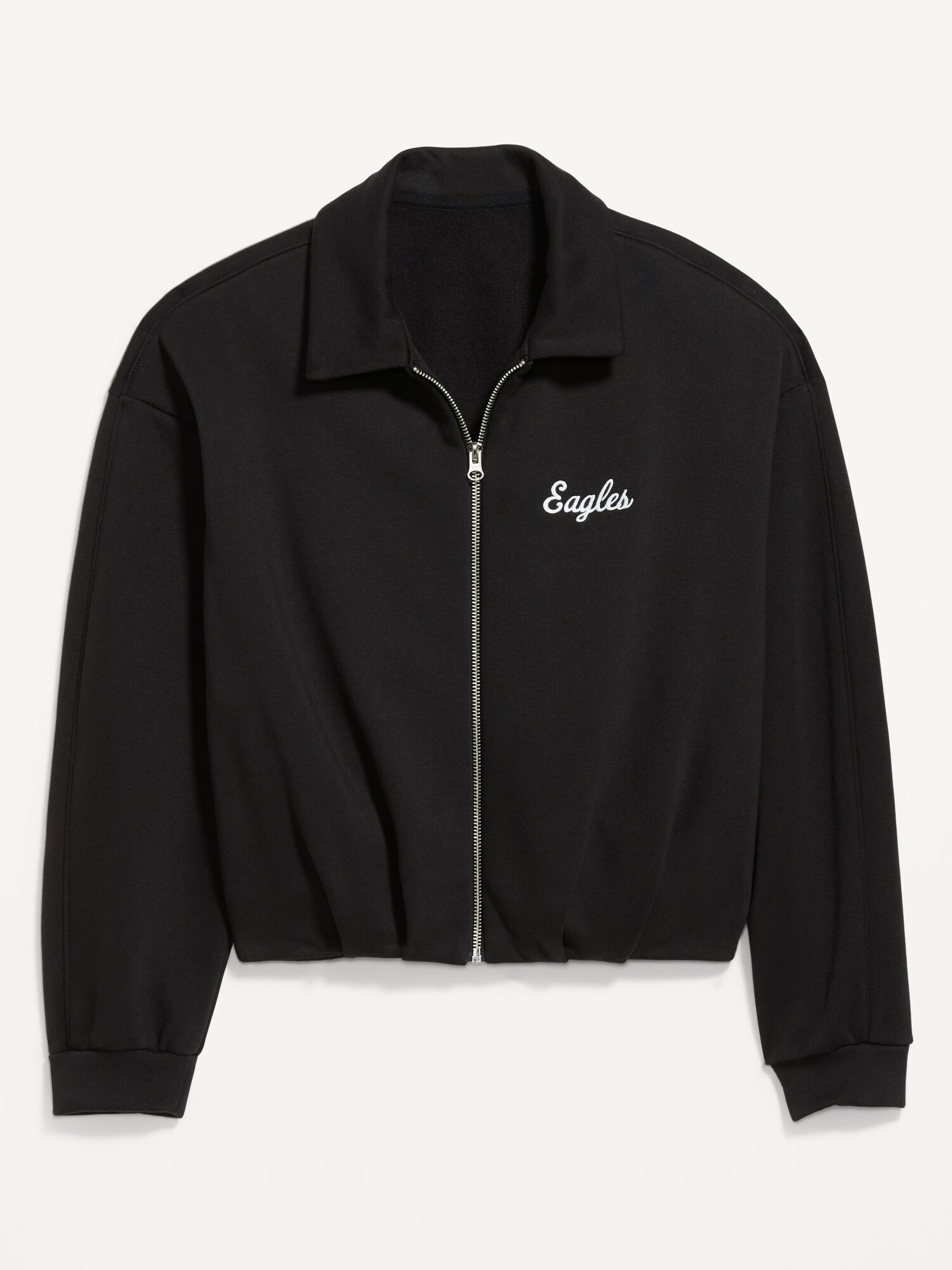 Philadelphia Eagles Oversized Fleece Bomber Jacket for Women