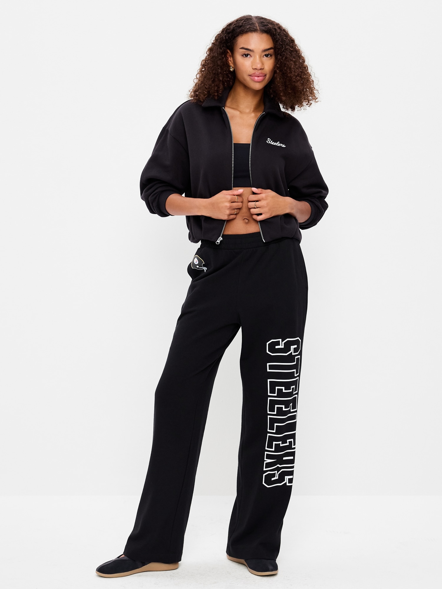 Pittsburgh Steelers High-Waisted SoComfy Wide-Leg Sweatpants for Women
