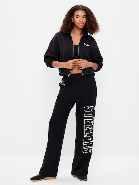 Pittsburgh Steelers High-Waisted SoComfy Wide-Leg Sweatpants for Women