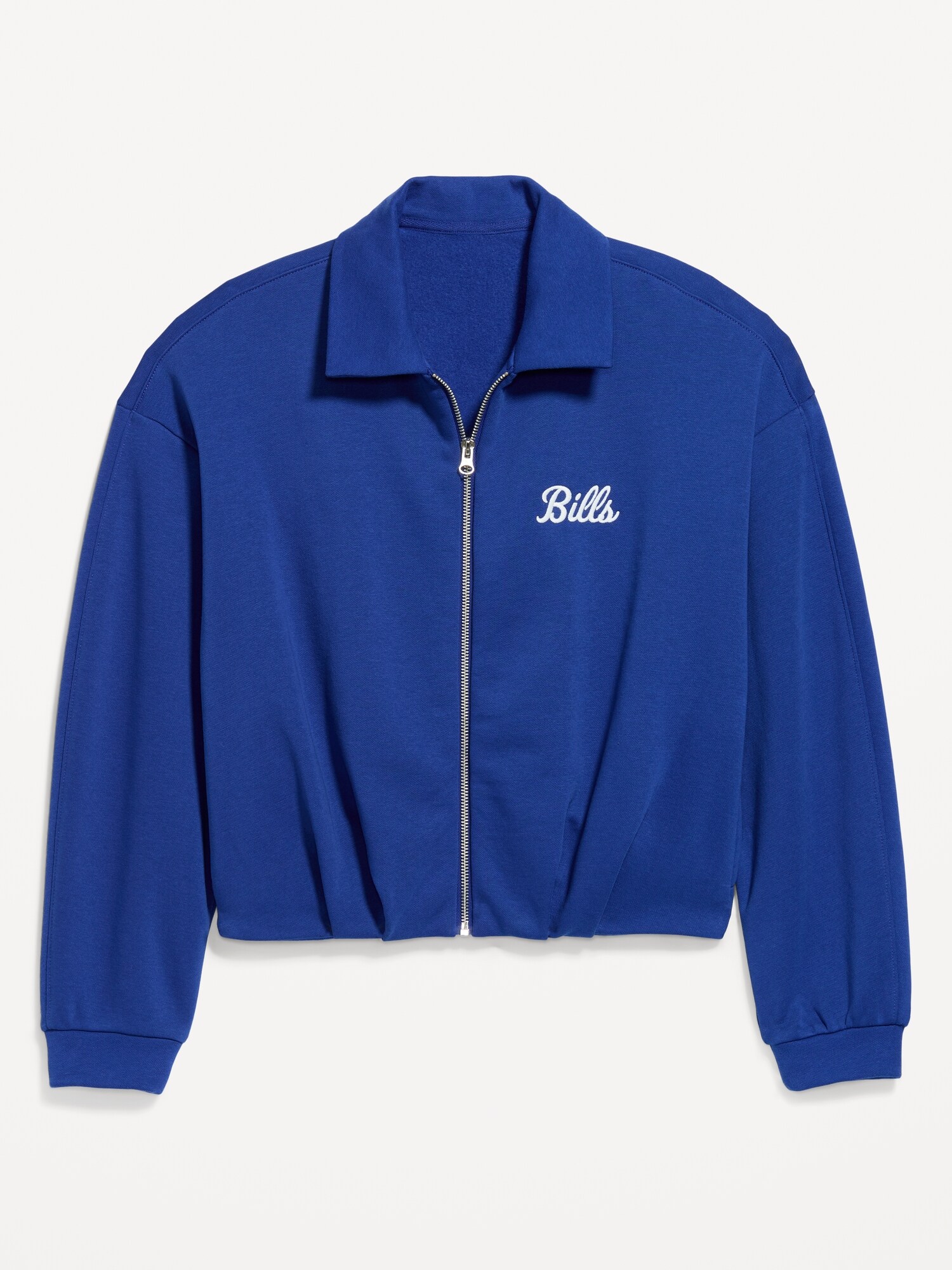 Buffalo Bills Oversized Fleece Bomber Jacket for Women