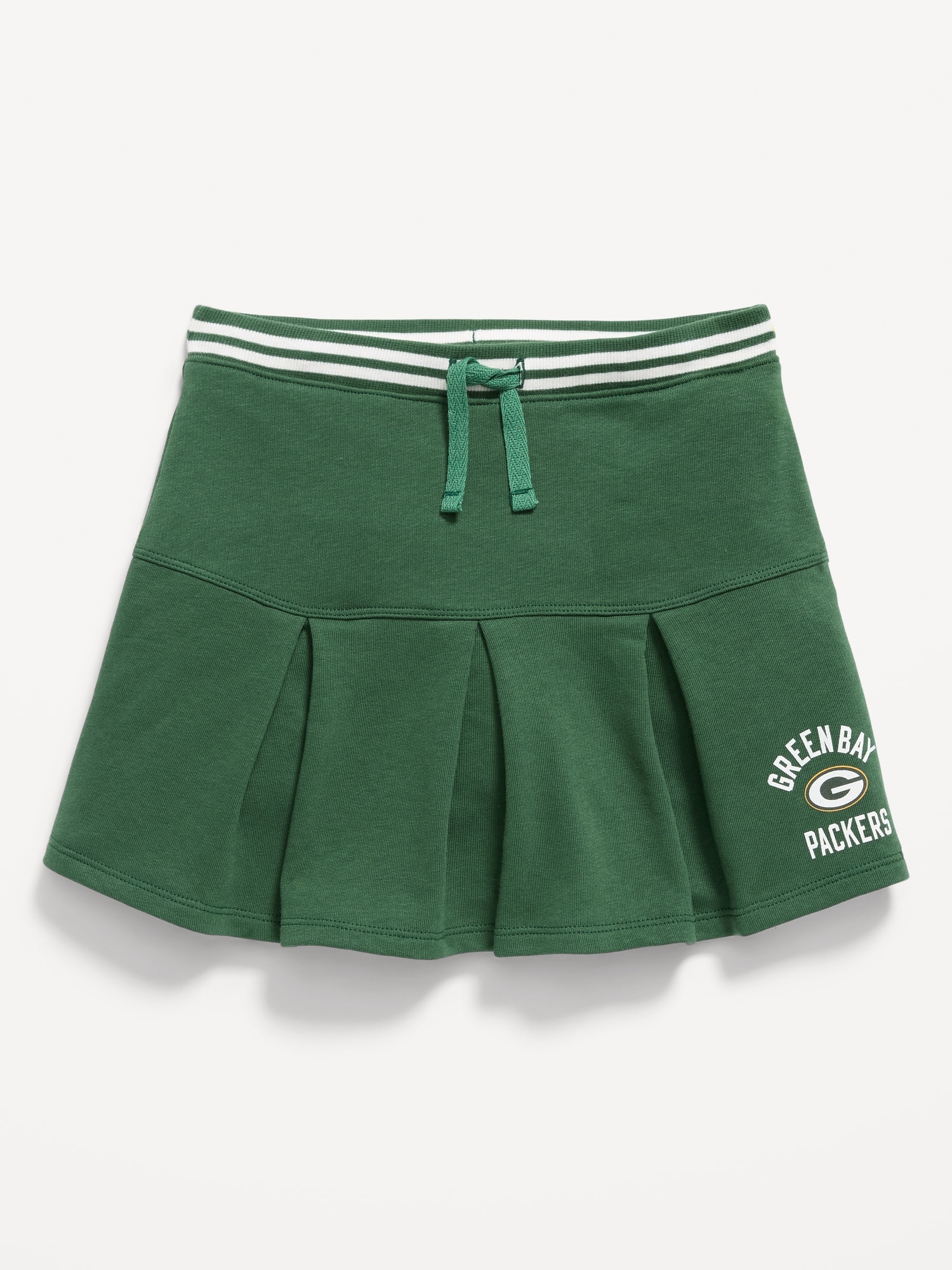 Green Bay Packers French Terry Pleated Skort for Girls